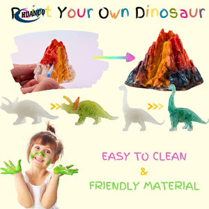 子供たちは暗い恐竜キットで輝きますあなた自身の恐竜の絵のおもちゃを作ります軽いDIY <span class=keywords><strong>Kds</strong></span>アートとクラフトで恐竜テラリウムキット