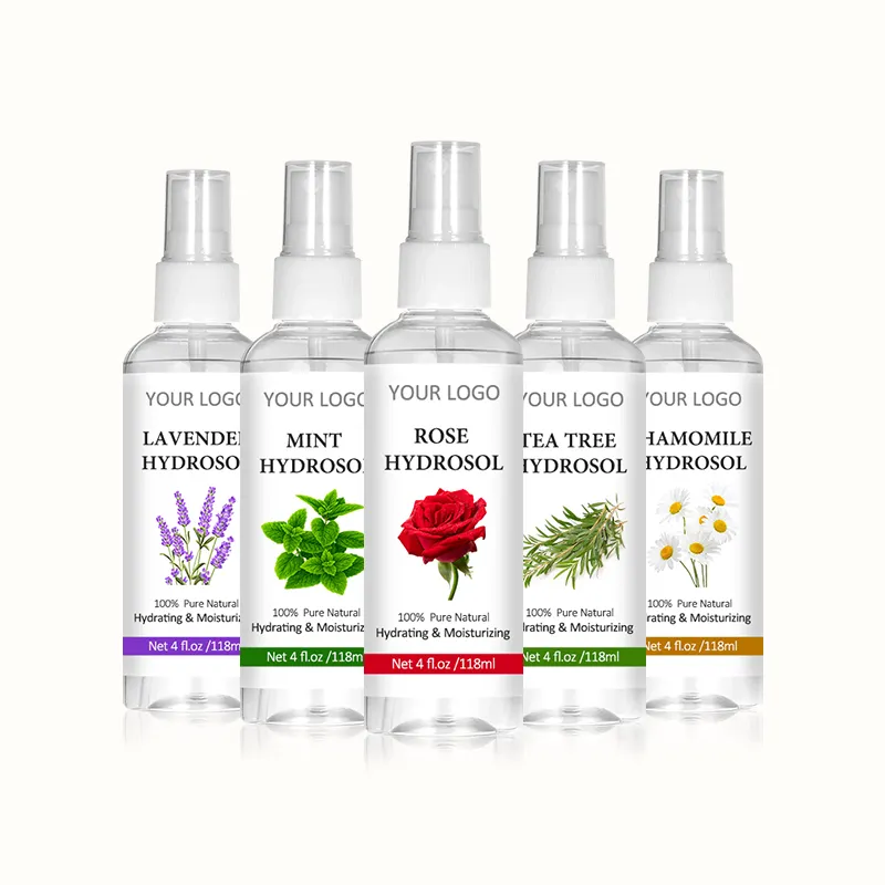 Manufacturers wholesale bulk 100% natural hydrosol OEM/ODM private custom label Flower Water Hydrosol for healthy skin care