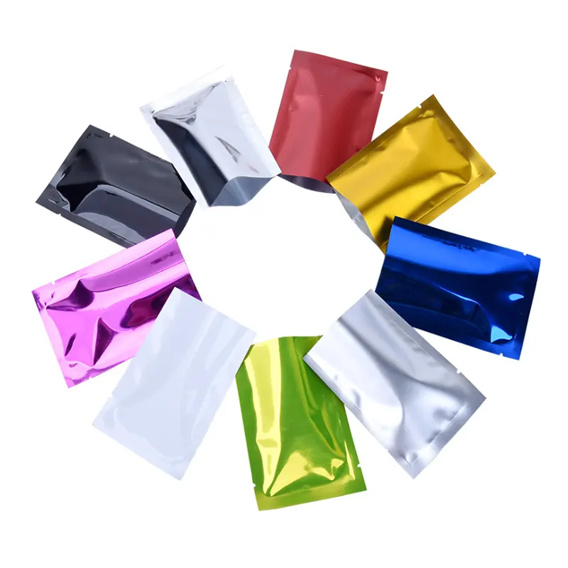 Light Cover Mylar Foil Laminating Plastic Pill Package Bag Heat Sealable Three Side Seal Small Pouch