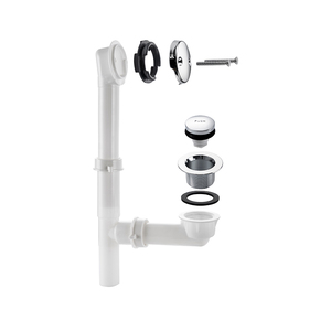 Scarti da bagno a leva e Kit di scarico in plastica per vasca a sfioro - Product Image 2
