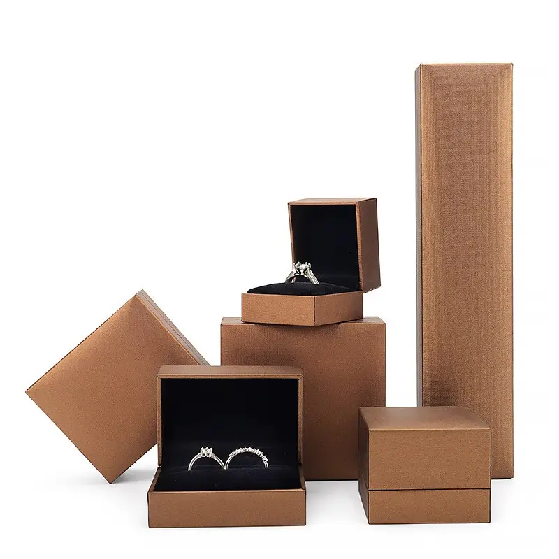 Высокое качество бумажных ювелирных изделий Подарочная упаковка коробки оптом с пользовательским логотипом печати шкатулка для ювелирных изделий
