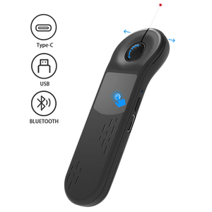 Mouse Wireless intelligente e puntatore Laser telecomando per presentazioni PowerPoint brevi video selfie e funzioni Remote - Product Image 1