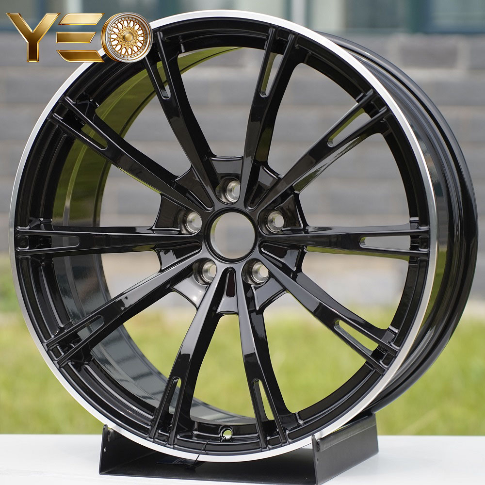 Vidrio negro con borde mecanizado