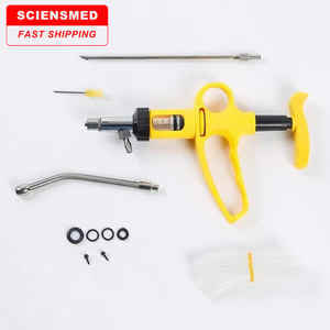 Hot Selling 5ml/10ml Automatic Veterinary Continuous Syringe Injector Animal Livestock <strong>Injection</strong> for Poultry - Product Image 1