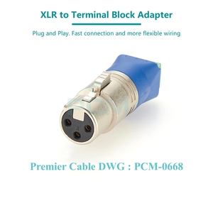DMX512 XLR 3-контактный разъем для винтового клеммного блока переходник для сценического контроллера светодиодное освещение аудио оборудование широковещательное - Product Image 3