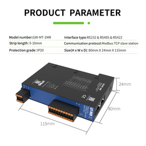 Protocollo gateway Modbus TCP a RS485/RS232/RS422 Modbus RTU convertitore di protocollo convertitore di dati