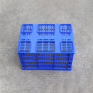 LIKU Nest Stack Cesta de plástico ventilada Caja de frutas y verduras Caja de almacenamiento de volumen de negocios de transporte con diseño de malla