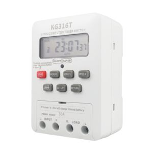 Interruttore Timer digitale del Microcomputer KG316T automatico di controllo del tempo della luce stradale 16 set 30A Max. Corrente 240V a batteria - Product Image 1