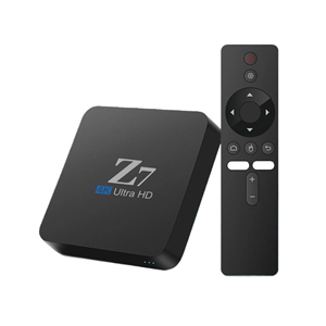 スマートテレビボックスAndroid10.0 Allwinner H313 4k 2.4 & 5G wifi 2GB 16GメディアプレーヤーZ7セットトップボックス (音声リモコン付き) - Product Image 1