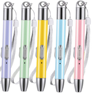 UBS Charging LED Light Drilling <strong>Pointer</strong> Pen Multifunctional Luminous Tricolor Diamond Drawing Tool Drill Point Pen with Tix Box