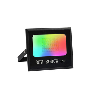 ไฟฟลัดไลท์ LED อัจฉริยะ RGBW สำหรับใช้ในที่พักอาศัยการเชื่อมต่อบลูทูธบนมือถือแอปควบคุมระยะไกลคะแนน IP66อลูมิเนียมพีซี - Product Image 4