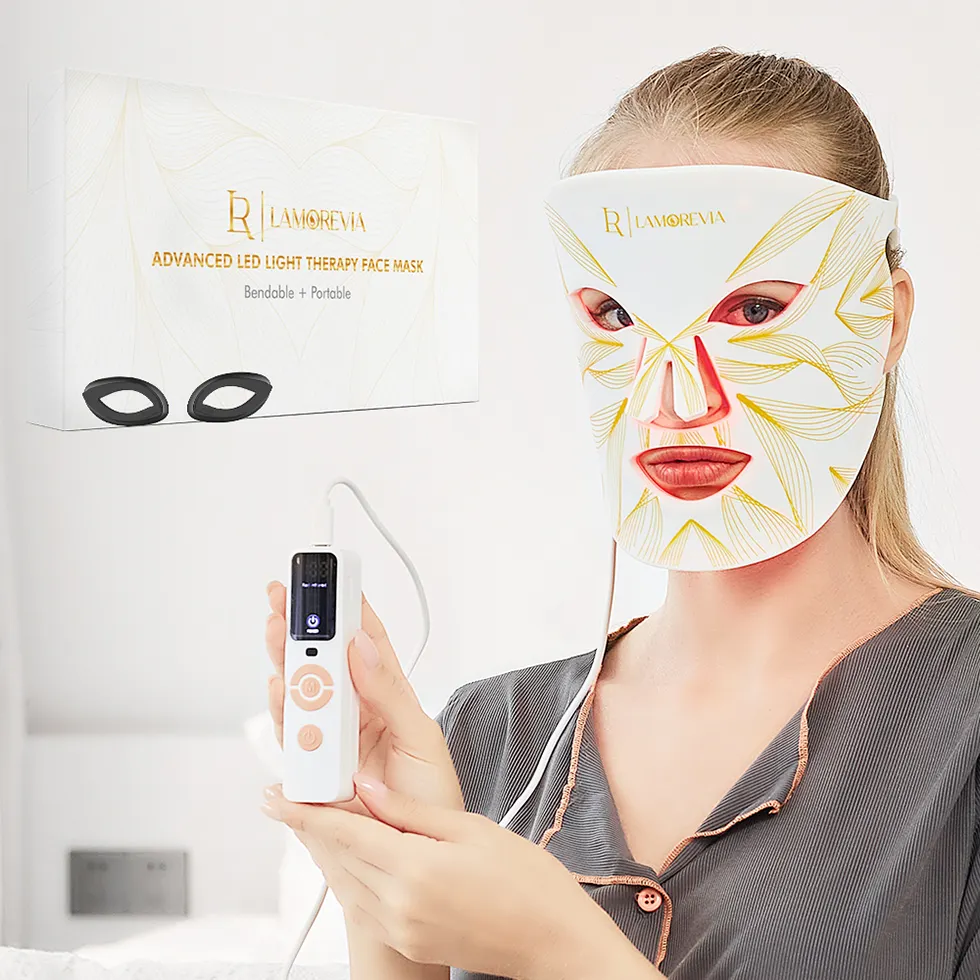 Maschera facciale a Led a infrarossi flessibile in Silicone Face Beauty Photon Led Light Therapy Mask maschera facciale per terapia sbiancante antirughe