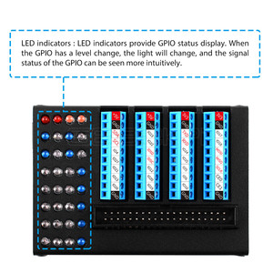 GeeekPi 40pin cavo presa GPIO morsettiera custodia in metallo con LED per Raspberry Pi 4 modello B - Product Image 2