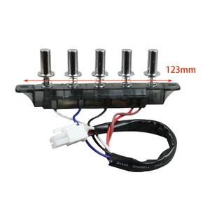 Piano Type Range Hood <strong>Switch</strong> 5 Pushbutton <strong>Keyboard</strong> for Household Appliances Made of Plastic Electric Source ROHS Certified - Product Image 1