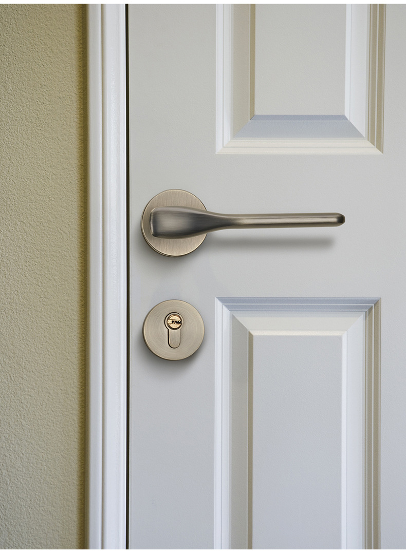 professional manufacturer quality black door handle  lock for wood door modern zinc alloy mortise lever door handle