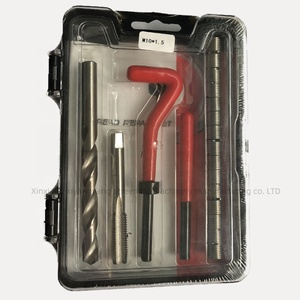 20V Power Source Auto <span class=keywords><strong>Tool</strong></span> Box Kit Fio Rosca Inserção Mão Reparação Plástico Soquete Bit Aço Combinação Caso Medição Métrica