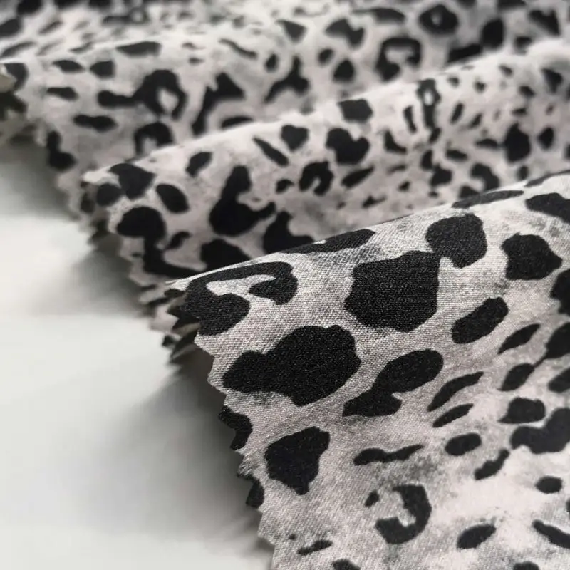 Tecido de veludo polar e sofá, estampa digital de leopardo para roupas e sofá