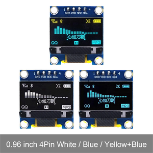 4-poliges 0,96 "Weiß/Blau/Gelb Blau 0,96 Zoll OLED 128 X64 OLED-Anzeige modul 0,96" IIC I2C Kommunizieren Sie für Arduino