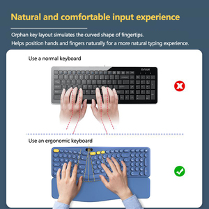 2.4G Wireless Dual Three-mode <strong>Keyboard</strong> Mouse Feet Notebook Silent Scissors Human Desktop <strong>Computer</strong> Office <strong>Keyboard</strong> - Product Image 3