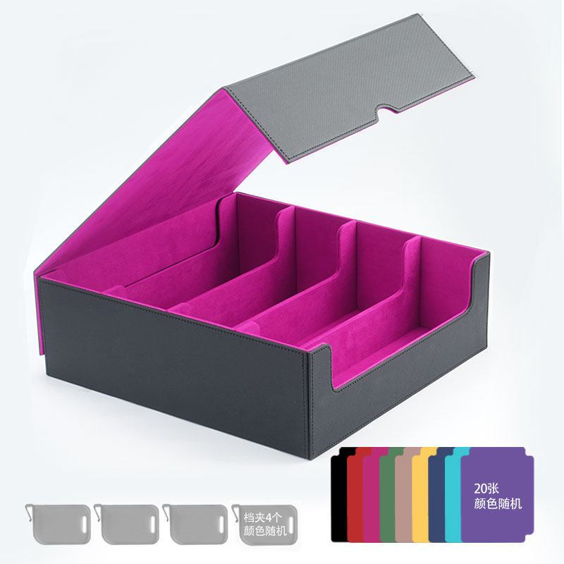 extra large-noir-violet-4 porte-clips-20 séparateurs