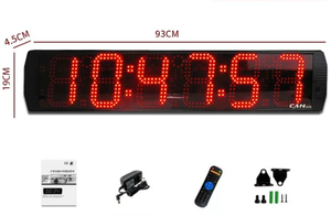 Ganxin 6 pollici 6 Digital sled conto alla rovescia orologio/Up Timer digitale, LED orologio da parete con telecomando, uso interno cronometro Led - Product Image 2