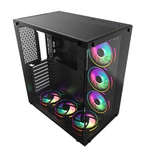 Hot Sale ATX Desktop <strong>Assembly</strong> <strong>Computer</strong> Gaming Case Glass Side Through/Support ATX Board/Support Back Line - Product Image 1