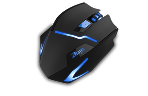 ZELOTES F-16Wireless 6-button <strong>Mouse</strong> Customizable <strong>Mice</strong> with LED Blue Backlit - Product Image 6