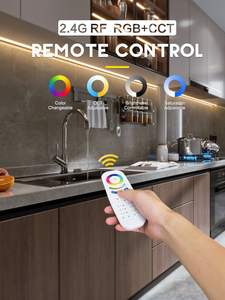 Пульт дистанционного управления GLEDOPTO 2,4G RF RGB + CCT 6 зон, совместимый с зигби-подсветкой и контроллерами, расстояние управления памятью сцены 30 м - Product Image 2