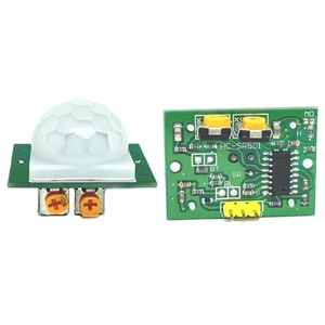 Módulo de Detector de Sensor de movimiento PIR infrarrojo piroeléctrico IR de ajuste de para kits de Raspberry Pi + estuche