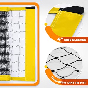 32*3 FT professionale portatile pieghevole facile configurazione Beach volley Set con rete per giocare all'aperto