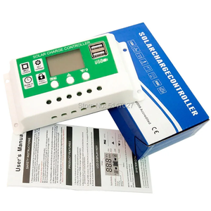 10A 20A 30APWMソーラー充電コントローラー12V24V自動ソーラーセル充電ボードコントローラー - Product Image 1
