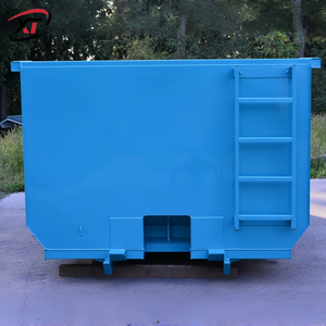 Roll off Dumpster Fábrica OEM Mobile Roll off Bin Industrial Ferro Lixo Container usado em Reciclagem de Resíduos Dumpster para venda