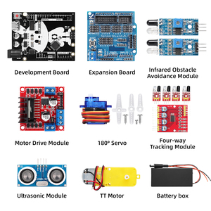 Arduino projesi için öğretici kök Robot kiti ile TSCINBUNY 4WD elektronik akıllı Robot araç kiti
