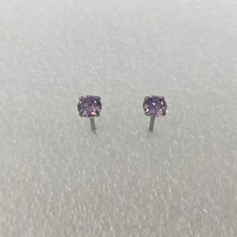 Fermoir papillon violet