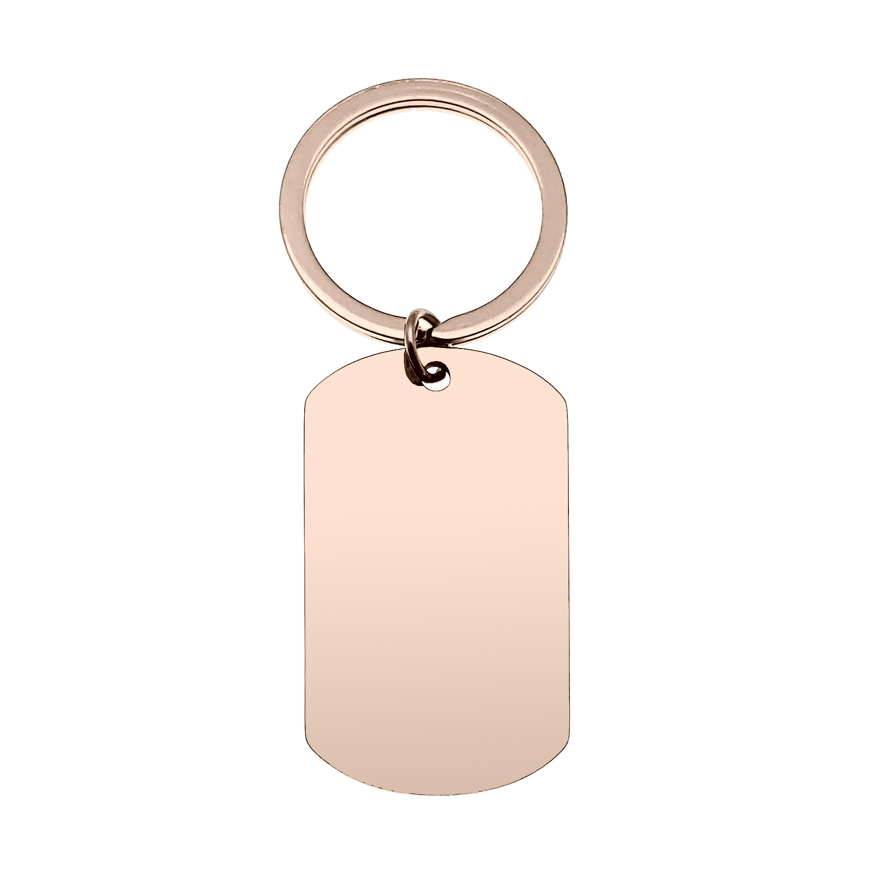 Llavero en blanco de oro rosa