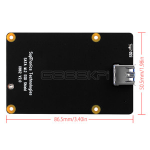 GeeekPi Raspberry Pi X862 M.2 NGFF 2280 SATA SSD scheda di espansione con ponticello 3.1 USB per Raspberry Pi 4B (modello B) - Product Image 6