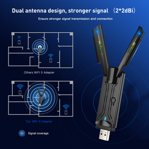 Tarjetas de red inalámbricas wifi 6 AX de 1800Mbps, adaptador Usb de doble banda, Wifi de 1800Mbps con antena externa para escritorio - Product Image 6