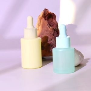 Hot-bán 20ml 30ml Chai thủy tinh nhỏ giọt Có Nắp Đậy Mỹ phẩm mờ đầy màu sắc lass chai tinh dầu chai thủy tinh - Product Image 5