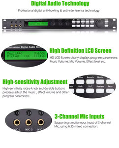 Berase X5 Sound Mixer Professional <strong>Audio</strong> Processor Pre-Effect Digital Preamp Effect with PC <strong>Software</strong> - Product Image 5