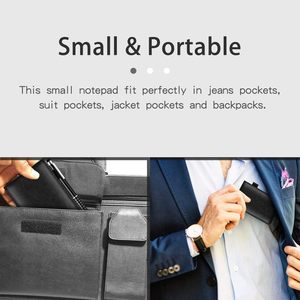 Custom Pocket Size 3.3&quot;*5.3&quot; Leather Notepad <strong>With</strong> Paper Pad <strong>Inserted</strong> A7 Mini Daily Leather Planner Small PU Business <strong>Notebook</strong> - Product Image 3