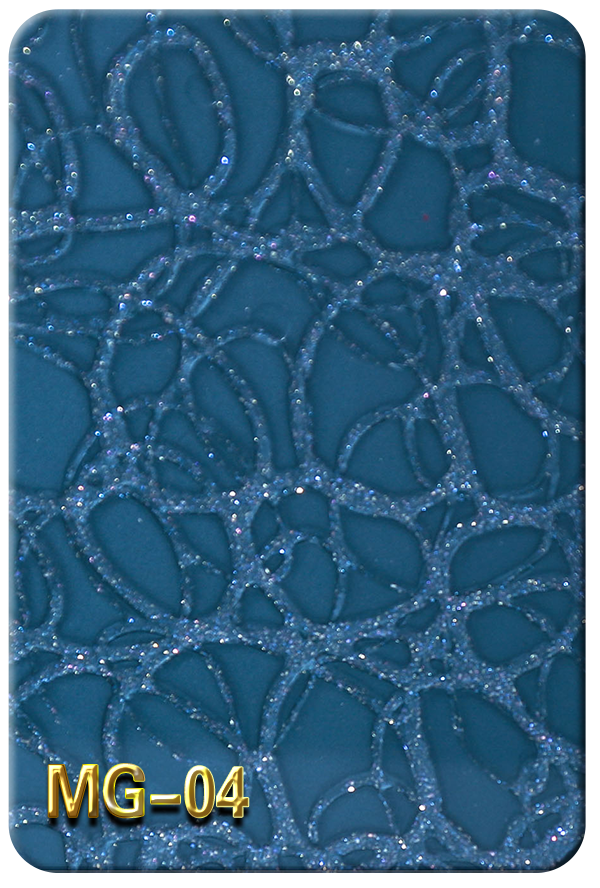 Feuille acrylique perle bleue