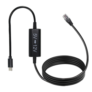 Kabel konverter Step up injektor daya Ethernet, 5V ke 12V USB ke RJ45 untuk <span class=keywords><strong>Router</strong></span> IP kamera - Product Image 2