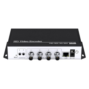 กล่องเก็บสัญญาณวิดีโอ4K SRT RTMP RTSP UDP 4in1,3G 6G SDI ตัวเข้ารหัสการ์ดเครื่องส่งสัญญาณถ่ายทอดสด IPTV - Product Image 2