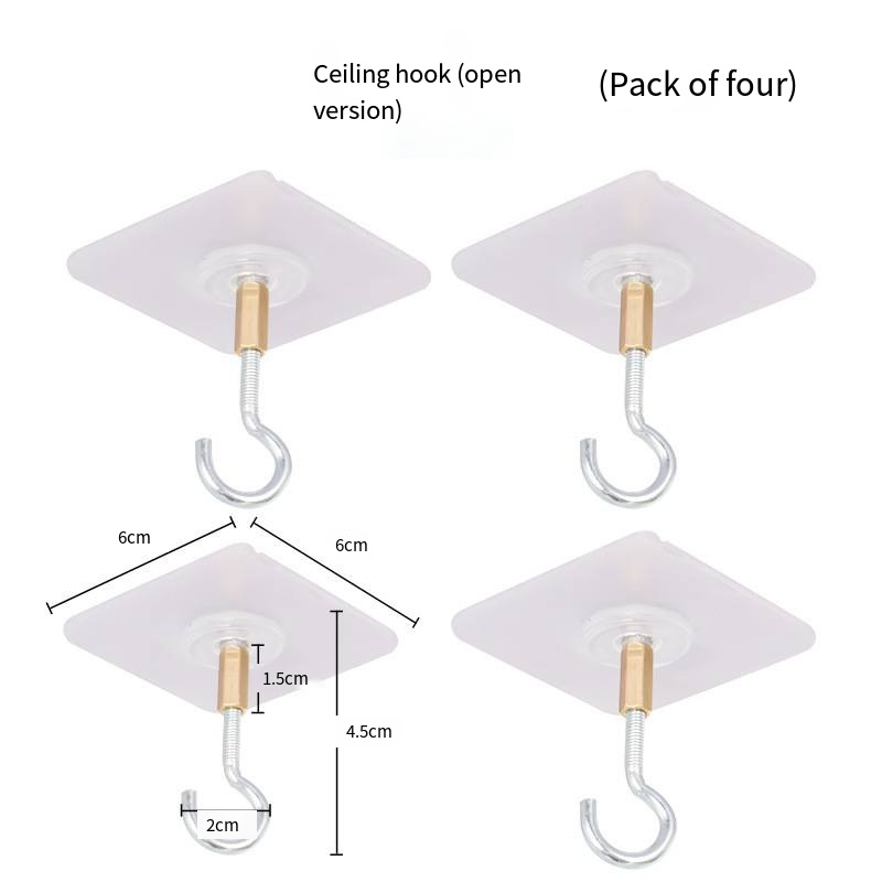 Crochet de plafond ouvert/4pcs pack