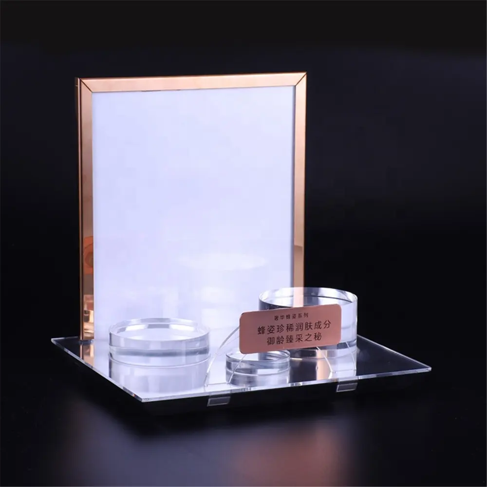 Kệ Trưng Bày Mỹ Phẩm Trong Suốt Chăm Sóc Da Hàng Hóa Bằng Acrylic Theo Yêu Cầu Bán Chạy