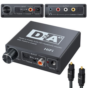 Convertidor de audio coaxial a analógico de fibra óptica de digital a analógico Salida de 3,5mm HlFlAdjustable Volumen DAC - Product Image 4