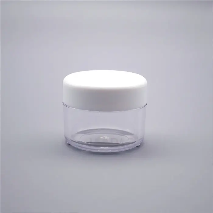 Tırnak kremi dudak kremi temizle boş küçük yuvarlak plastik saklama kutusu toptan kapaklı 18ml