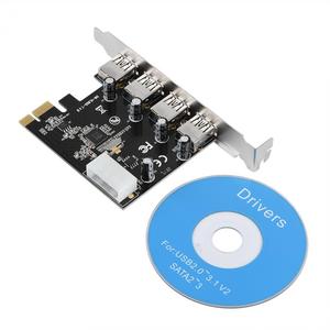 4端口PCI-E至USB 3.0集线器PCI Express扩展卡适配器5Gbps主板 - Product Image 6