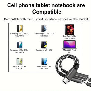 威林2合1音频电缆USB Type-C音频充电适配器，带3.5毫米耳机插孔，用于麦克风公母转换器 - Product Image 6