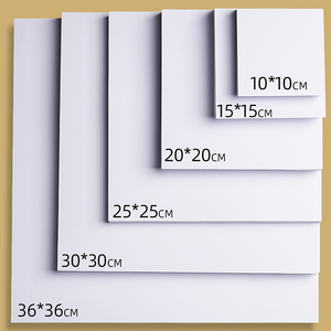 批发方形板材10*10厘米，15*15厘米，20*20厘米，25*25厘米，30*30厘米，36 * 36厘米定制尺寸哑光纸板什锦彩色艺术纸板 - Product Image 2